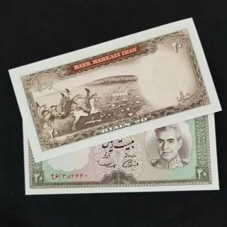 خرید جفت ۲۰ ریالی پهلوی شکارگاه بانکی | فروشگاه ماهک